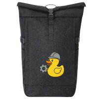Kurierrucksack Quietscheente Maschinenbau Comic Gummiente...