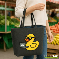 Filz Shopper Quietscheente Softwareentwicklung Comic...