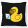 Kissen Quietscheente Datenanalyse Comic Gummiente 40x40cm