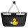 Einkaufskorb faltbar Quietscheente Datenanalyse Comic Gummiente 20 Liter Black