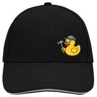 Kappe Quietscheente Handwerk Comic Gummiente