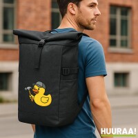 Kurierrucksack Quietscheente Handwerk Comic Gummiente...
