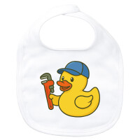 Baby Lätzchen Quietscheente Installation Comic...