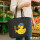 Filz Shopper Quietscheente Installation Comic Gummiente 22 Liter
