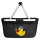 Einkaufskorb faltbar Quietscheente Installation Comic Gummiente 20 Liter Black