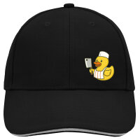 Kappe Quietscheente Metzgerei Comic Gummiente