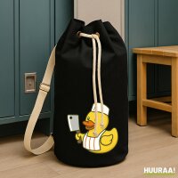 Seesack Quietscheente Metzgerei Comic Gummiente 20 Liter...