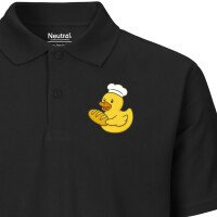 Herren Polo Shirt Quietscheente Bäckerei Comic Gummiente