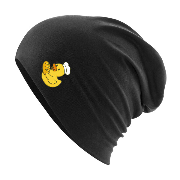 Beanie Quietscheente Bäckerei Comic Gummiente