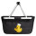Einkaufskorb faltbar Quietscheente Bäckerei Comic Gummiente 20 Liter Black