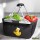 Einkaufskorb faltbar Quietscheente Bäckerei Comic Gummiente 20 Liter Black