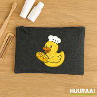 Kulturbeutel Quietscheente Bäckerei Comic Gummiente...