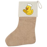 Weihnachtsstrumpf Quietscheente B&auml;ckerei Comic...