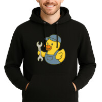 Unisex Hoodie Quietscheente Kfz-Mechatronik Comic Gummiente