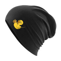 Beanie Quietscheente Lehrer Comic Gummiente