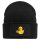 Beanie mit Patch Quietscheente Lehrer Comic Gummiente Black