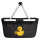 Einkaufskorb faltbar Quietscheente Lehrer Comic Gummiente 20 Liter Black