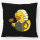Kissen Quietscheente Jurist Comic Gummiente 40x40cm