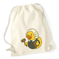 Turnbeutel Quietscheente Jurist Comic Gummiente 12 Liter