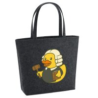 Filzshopper Quietscheente Jurist Comic Gummiente, 22 Liter