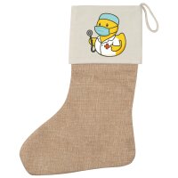 Weihnachtsstrumpf Quietscheente Medizin Comic Gummiente...