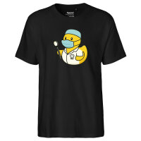Herren T-Shirt Quietscheente Zahnmedizin Comic Gummiente