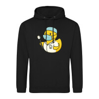 Unisex Hoodie Quietscheente Zahnmedizin Comic Gummiente