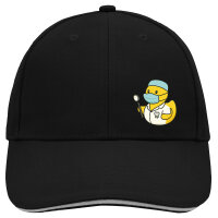 Kappe Quietscheente Zahnmedizin Comic Gummiente