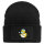 Beanie mit Patch Quietscheente Zahnmedizin Comic Gummiente Black