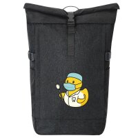 Kurierrucksack Quietscheente Zahnmedizin Comic Gummiente...
