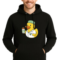 Unisex Hoodie Quietscheente Pharmazie Comic Gummiente