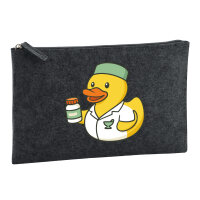 Kulturbeutel Quietscheente Pharmazie Comic Gummiente 1...