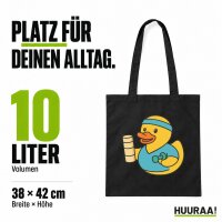 Jutebeutel Quietscheente Physiotherapie Gummiente 10 Liter