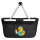 Einkaufskorb faltbar Quietscheente Physiotherapie Comic Gummiente 20 Liter Black
