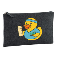 Kulturbeutel Quietscheente Physiotherapie Comic Gummiente...