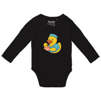 Baby Body Quietscheente Hebamme Comic Gummiente