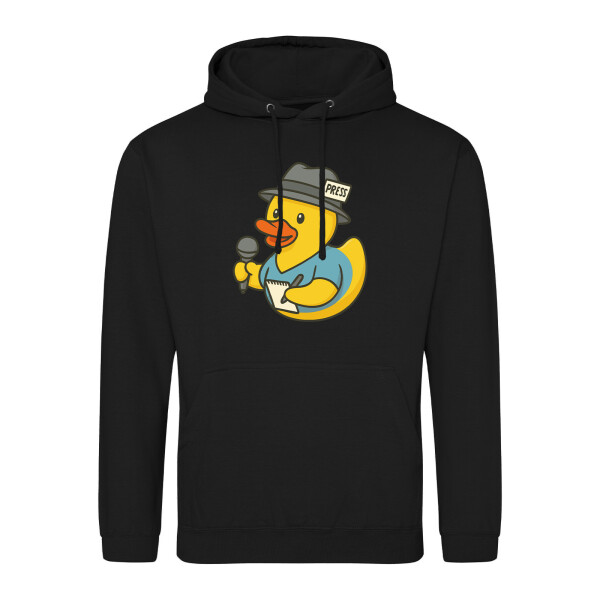 Unisex Hoodie Quietscheente Journalismus Comic Gummiente