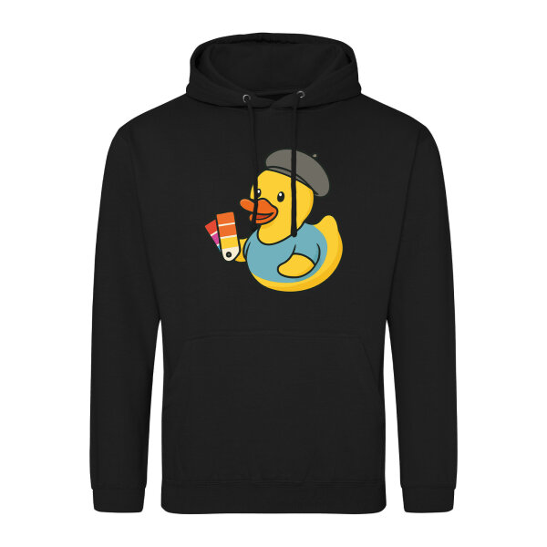 Unisex Hoodie Quietscheente Grafikdesign Comic Gummiente