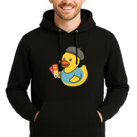 Unisex Hoodie Quietscheente Grafikdesign Comic Gummiente