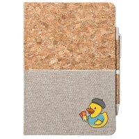 Notizbuch A5 Quietscheente Grafikdesign Comic Gummiente...