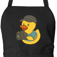 Schürze Quietscheente Fotografie Comic Gummiente mit...