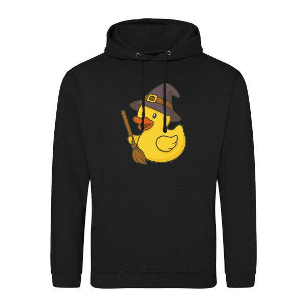 Unisex Hoodie Quietscheente Hexe Comic Gummiente