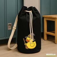 Seesack Quietscheente Hexe Comic Gummiente 20 Liter Black