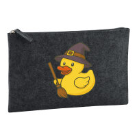 Kulturbeutel Quietscheente Hexe Comic Gummiente 1 Liter...