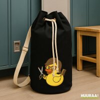 Seesack Quietscheente Friseurin Comic Gummiente 20 Liter...