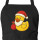 Schürze Quietscheente Weihnachtsmann Comic Gummiente mit Taschen