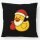Kissen Quietscheente Weihnachtsmann Gummiente 40x40cm