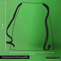 Turnbeutel Quietscheente Weihnachtsmann Comic Gummiente 12 Liter
