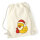 Turnbeutel Quietscheente Weihnachtsmann Comic Gummiente 12 Liter