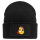 Beanie mit Patch Quietscheente Weihnachtsmann Comic Gummiente Black